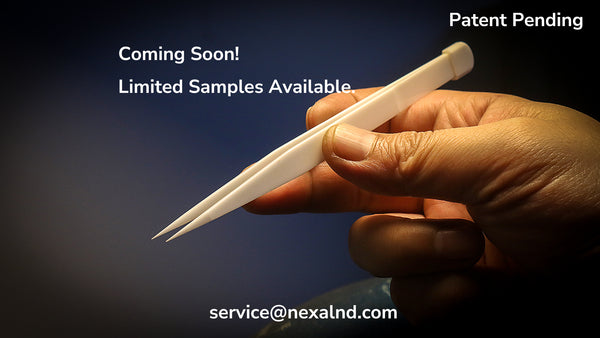 Full Ceramic Tweezers 135 White Zirconia