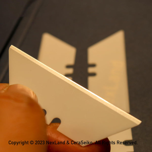 1992 Ceramic Utility Blade Razor Sharp Replacement Blades for Utility Knife (Cleancut-Round Tip)