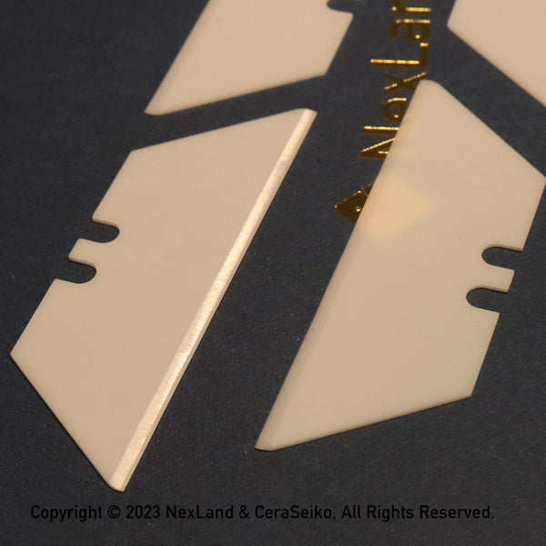 1992 Ceramic Utility Blade Razor Sharp Replacement Blades for Utility Knife (Cleancut-Round Tip)