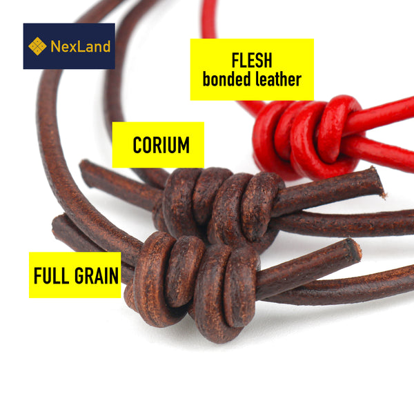 RC1 Full Grain Round Leather Cord No Splice Soft