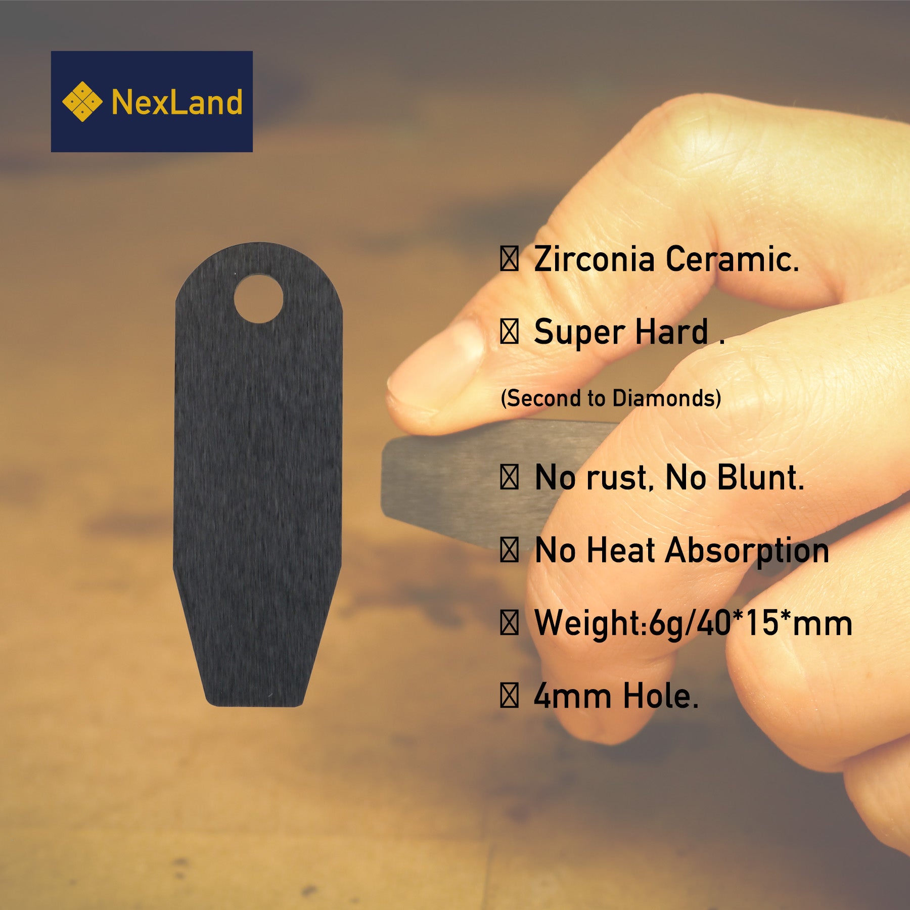 Ceramic Striker CS4015 Ferro Rod Striker Balanced Size NexLand